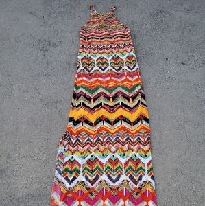 Forevergate Vibrant Colors Maxi Dress sz Medium